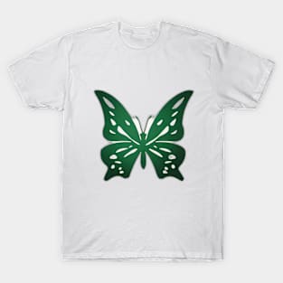 Butterfly Green Shadow Silhouette Anime Style Collection No. 313 T-Shirt